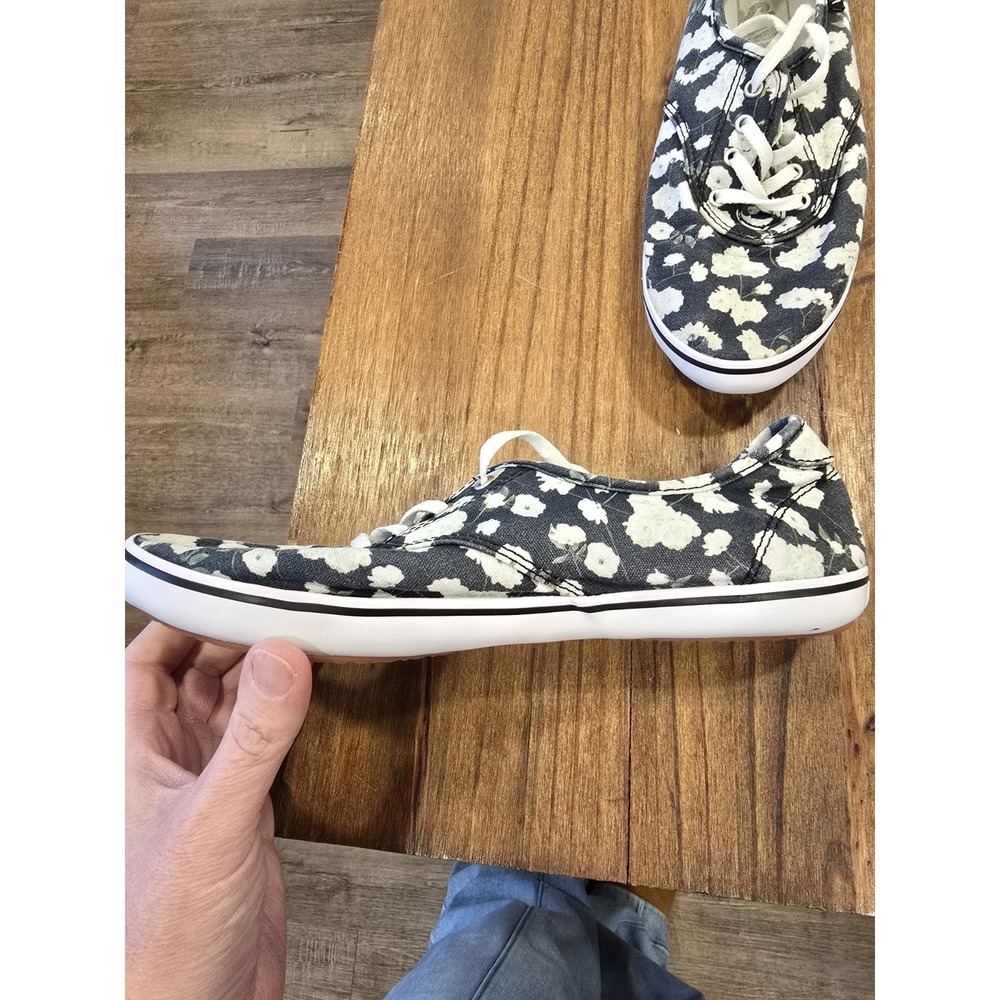Vans Camden Floral Print Sneakers Womens Size 8 Black Lace Up Casual Shoes - Picture 3 of 7